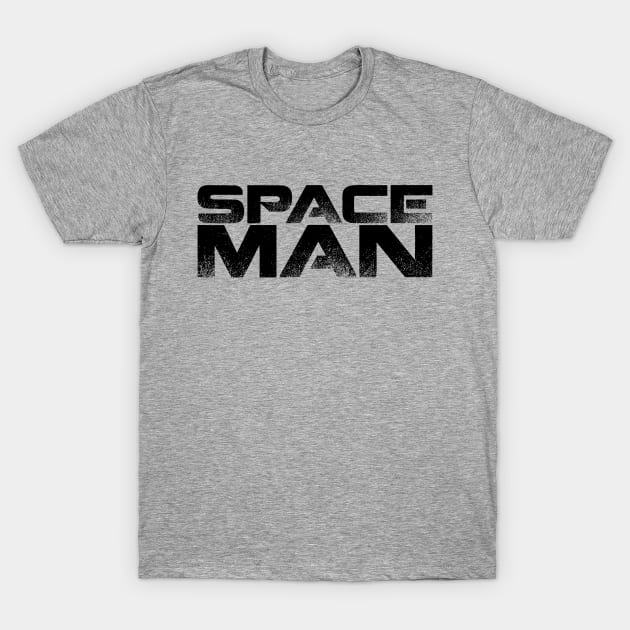 Space Man (black) T-Shirt by andrew_kelly_uk@yahoo.co.uk